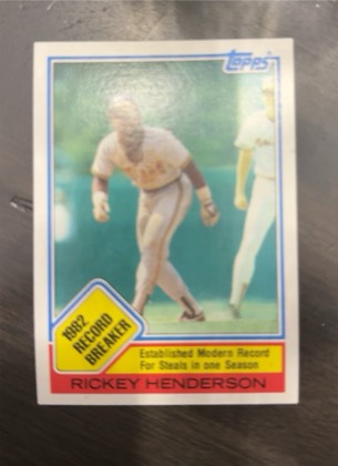 Rickey Henderson graded 6 & below