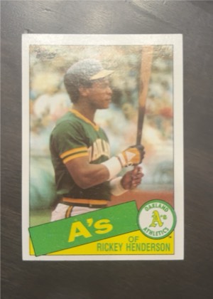 Rickey Henderson graded 6 & below