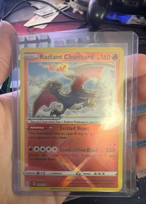 Radiant Charizard, graded 9.0