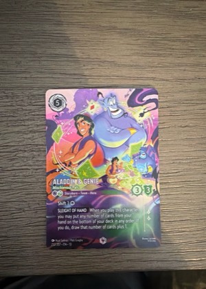 Aladdin & Genie - Mischievous Pals (Enchanted), graded 9.0