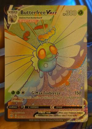 Butterfree VMAX (Secret), graded 9.0