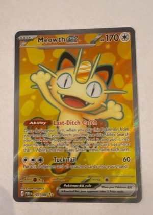 Meowth ex graded 8.5