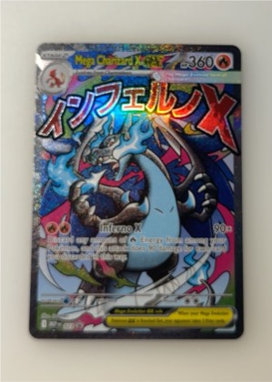 Mega-Glurak X EX graded 6 & below