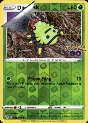 Spinarak (Peelable Ditto), graded 9.0