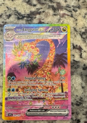 Alolan Exeggutor ex, graded 9.0