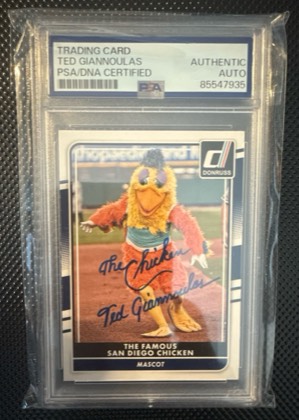 The Famous San Diego Chicken, graded 9.0