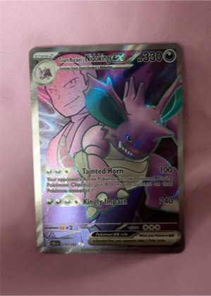 Team Rocket's Nidoking ex, graded 9.0