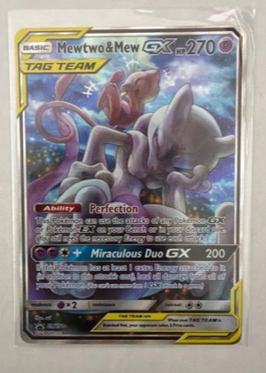 Mewtwo & Mew GX, graded 9.5