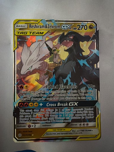 Reshiram & Zekrom GX, graded 9.0