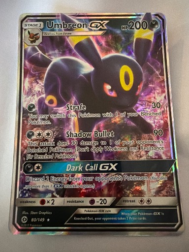 Umbreon GX, graded 9.0