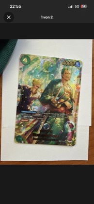 Roronoa Zoro - PRB02-006 (SP), graded 9.0
