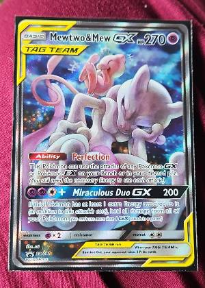 Mewtwo & Mew GX, graded 9.5