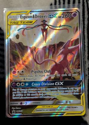 Espeon & Deoxys GX, graded 9.0
