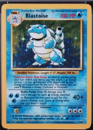 Blastoise, graded 9.0
