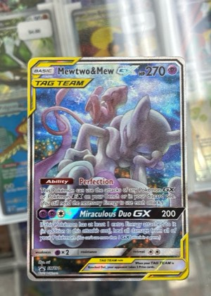 Mewtwo & Mew GX, graded 9.0