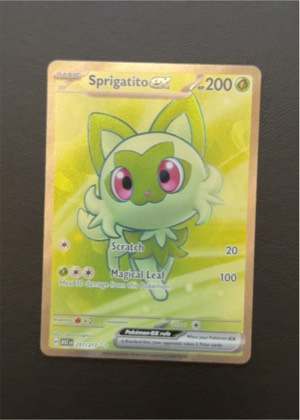 Sprigatito ex, graded 9.0