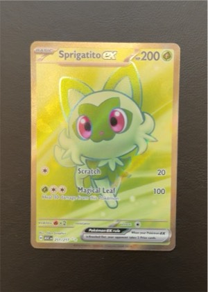 Sprigatito ex, graded 9.0