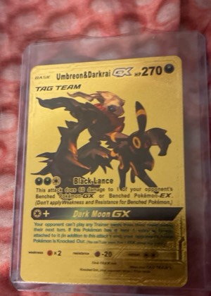 Umbreon & Darkrai GX, graded 8.0
