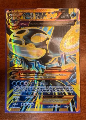 Primal Kyogre EX (Shiny Full Art), graded 9.0