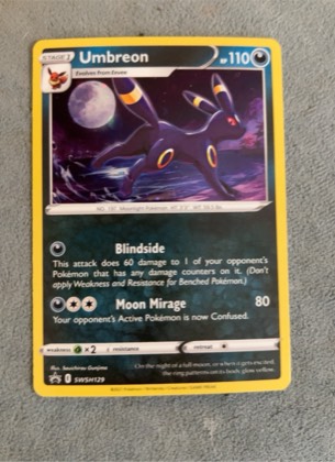 Umbreon - SWSH129, graded 9.0