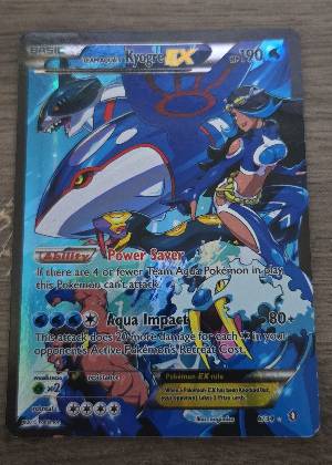 Team Aqua's Kyogre EX, graded 8.0