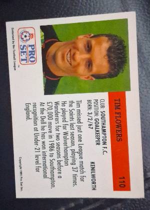 Tim Flowers, graded 8.5