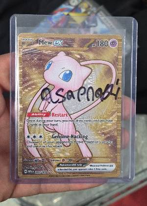 Mew ex - 205/165 (151 Metal Card), graded 9.0