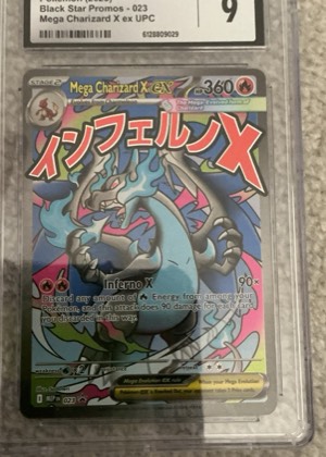 Mega Charizard X ex, graded 9.0