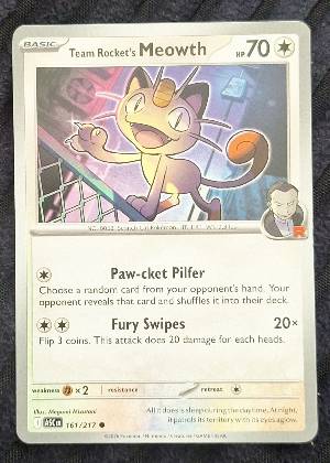 Team Rocket's Meowth, graded 9.0
