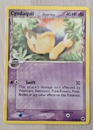 Cyndaquil (Delta Species), graded 7.5