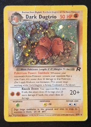 Dark Dugtrio (6), graded 4.5