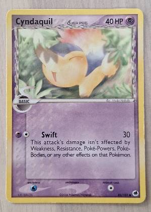 Cyndaquil (Delta Species), graded 7.5