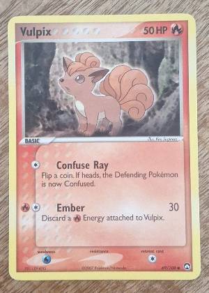 Vulpix, graded 7.0