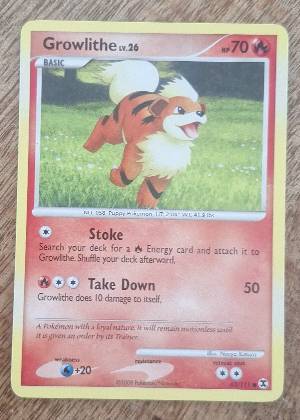 Growlithe, graded 7.5