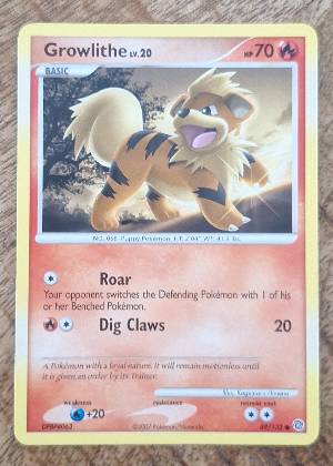 Growlithe, graded 7.5