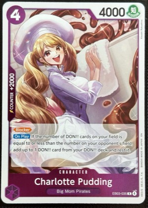Charlotte Pudding, graded 9.5