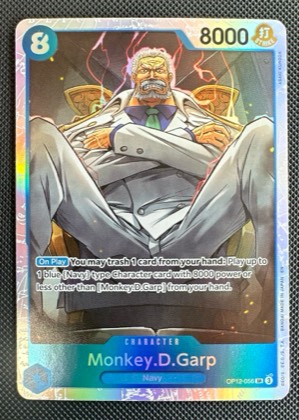 Monkey.D.Garp (Alternate Art), graded 9.0