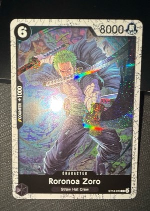 Roronoa Zoro - ST14-013 (Reprint), graded 8.5