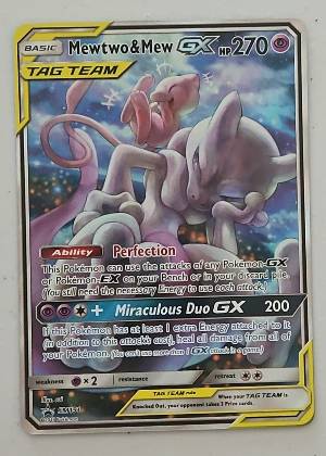 Mewtwo & Mew GX - SM191, graded 9.0