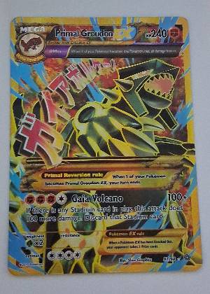 Primal Groudon EX (Shiny Full Art), graded 9.0