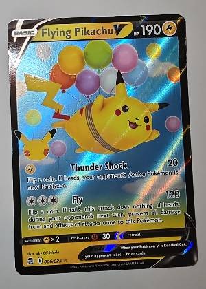 Flying Pikachu V, graded 8.5