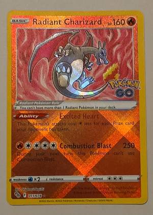 Radiant Charizard, graded 9.0