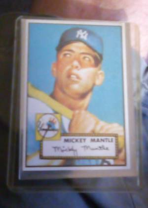 Mickey Mantle, graded 8.0