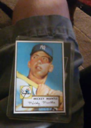 Mickey Mantle, graded 7.5