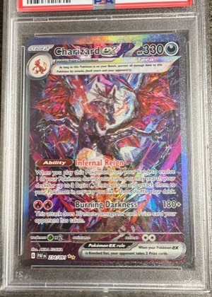 Charizard ex, graded 9.0