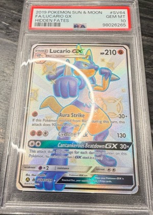 Lucario GX, graded 10.0