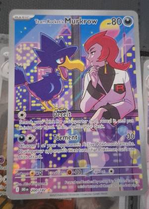 Team Rocket's Murkrow - 200/182 graded 9