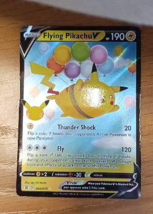 Flying Pikachu V graded 8