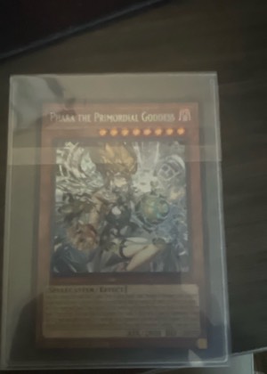 Phara the Primordial Goddess (Secret Rare), graded 7.5