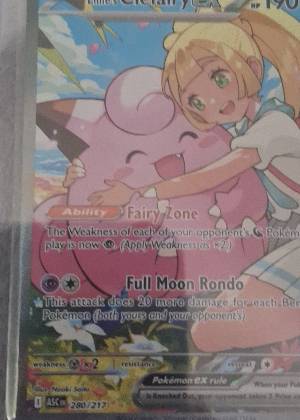 Lillie's Clefairy ex - 280/217 graded 7
